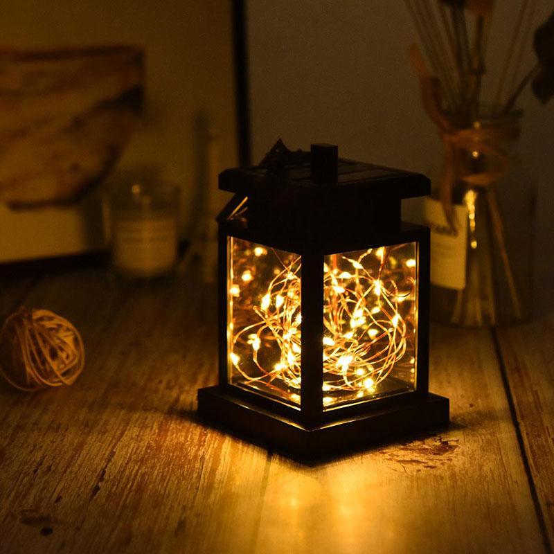 Solar Retro Palace Lamp Atmosphere Landscape Garden Outdoor Waterproof Wall Hanging Courtyard Star Candle Wind Lamp - Rankz 