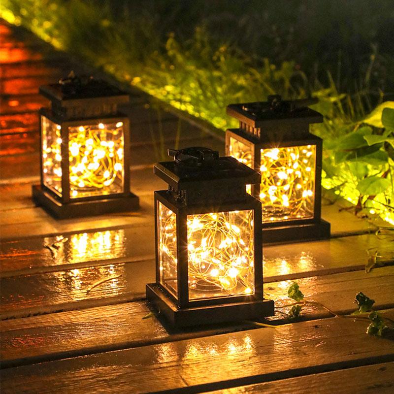 Solar Retro Palace Lamp Atmosphere Landscape Garden Outdoor Waterproof Wall Hanging Courtyard Star Candle Wind Lamp - Rankz 
