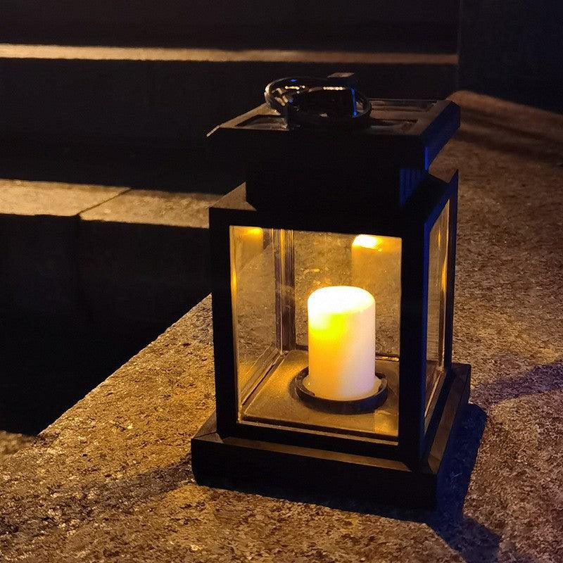 Solar Retro Palace Lamp Atmosphere Landscape Garden Outdoor Waterproof Wall Hanging Courtyard Star Candle Wind Lamp - Rankz 