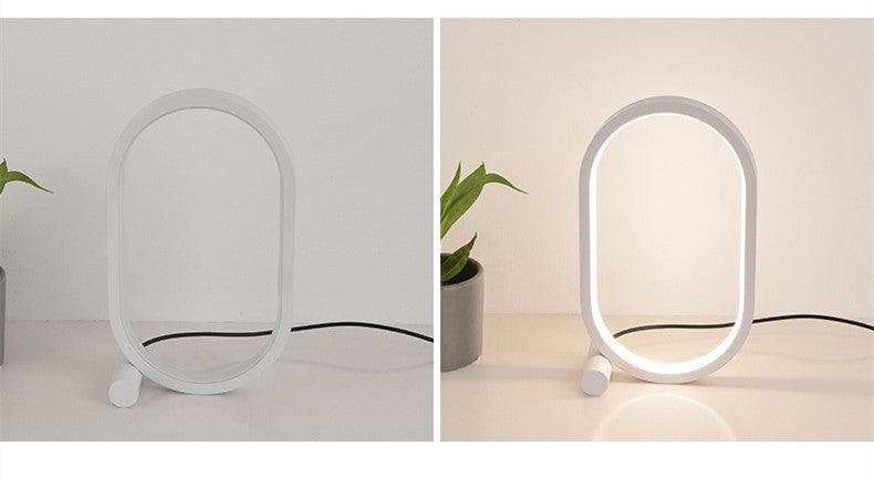 Usb Plug-In Lamp Oval Acrylic Lamp Touch Control Dimmable Modern Simple Creative Night Lamp Bedside Reading Lamp Desk Table Led - Rankz 