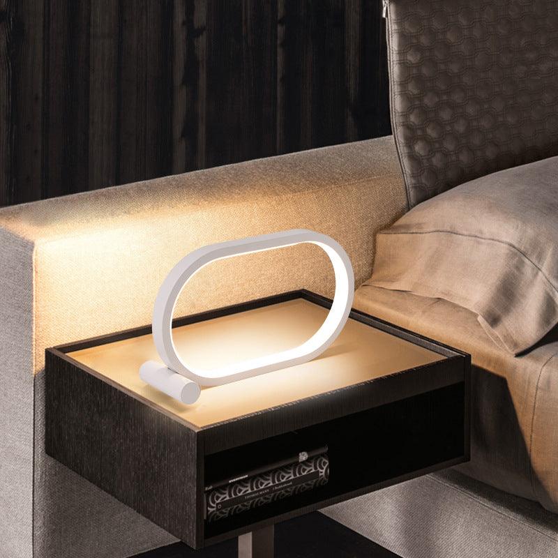 Usb Plug-In Lamp Oval Acrylic Lamp Touch Control Dimmable Modern Simple Creative Night Lamp Bedside Reading Lamp Desk Table Led - Rankz 
