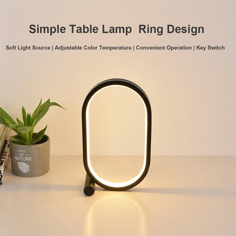 Usb Plug-In Lamp Oval Acrylic Lamp Touch Control Dimmable Modern Simple Creative Night Lamp Bedside Reading Lamp Desk Table Led - Rankz 