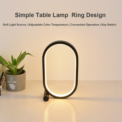 Usb Plug-In Lamp Oval Acrylic Lamp Touch Control Dimmable Modern Simple Creative Night Lamp Bedside Reading Lamp Desk Table Led - Rankz 