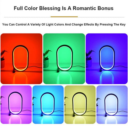Usb Plug-In Lamp Oval Acrylic Lamp Touch Control Dimmable Modern Simple Creative Night Lamp Bedside Reading Lamp Desk Table Led - Rankz 