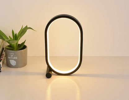 Usb Plug-In Lamp Oval Acrylic Lamp Touch Control Dimmable Modern Simple Creative Night Lamp Bedside Reading Lamp Desk Table Led - Rankz 